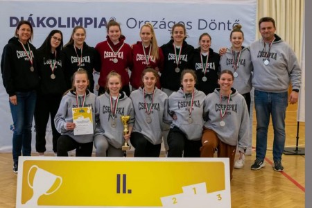 Ezüst csillagaink a Diákolimpián - Cserepka Iskola - Diákolimpia leány kosárlabda 2.hely