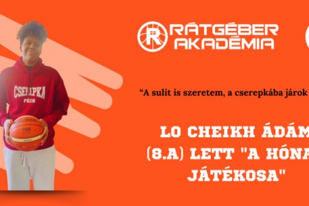 Lo Cheikh Ádám (8.a) lett a hónap játékosa