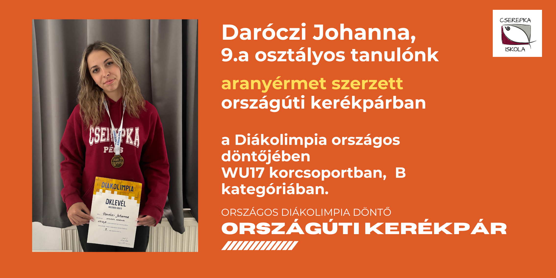 Daróczi Johanna aranyérmes