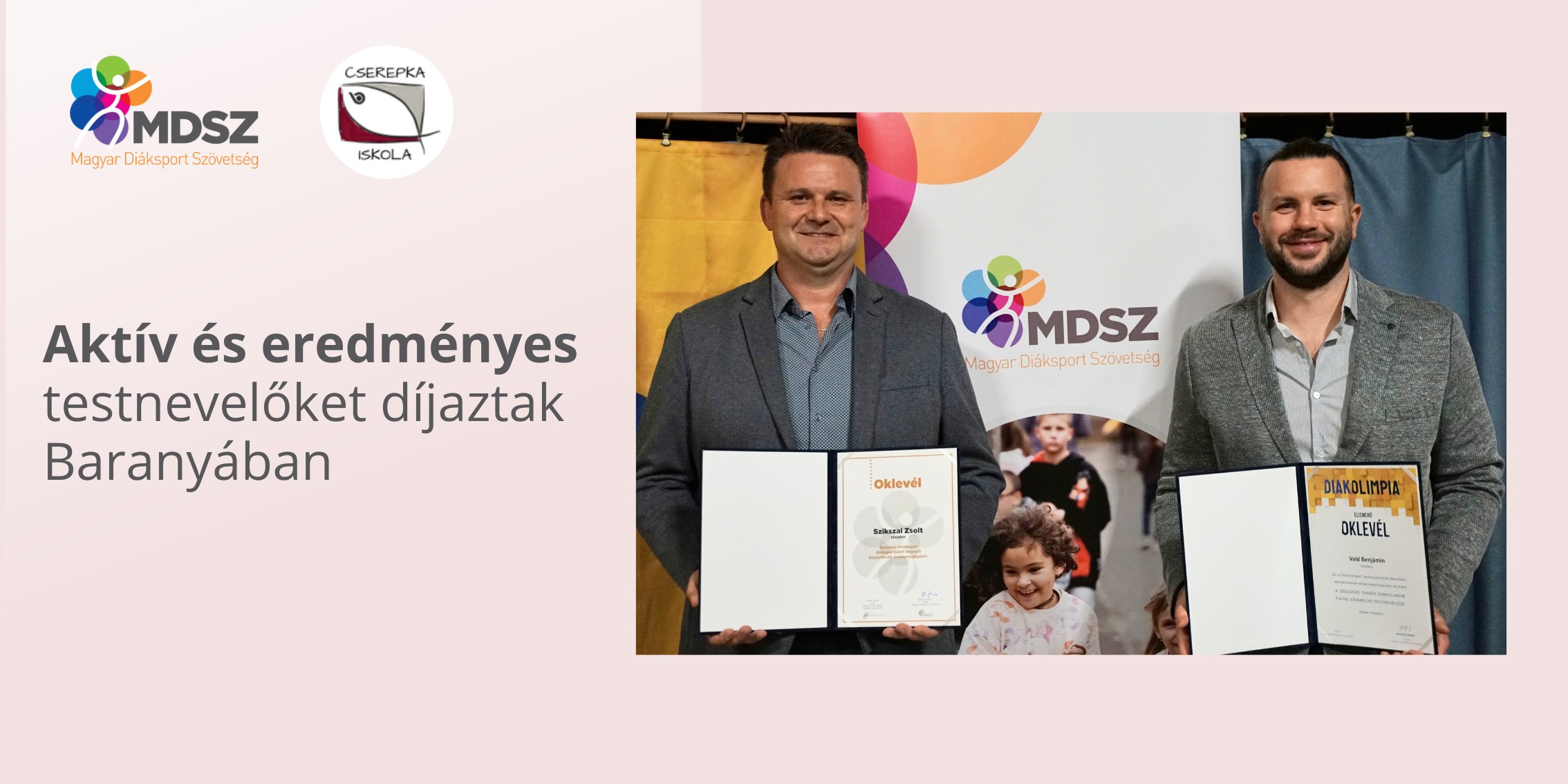 Aktív és eredményes testnevelőket díjaztak Baranyában